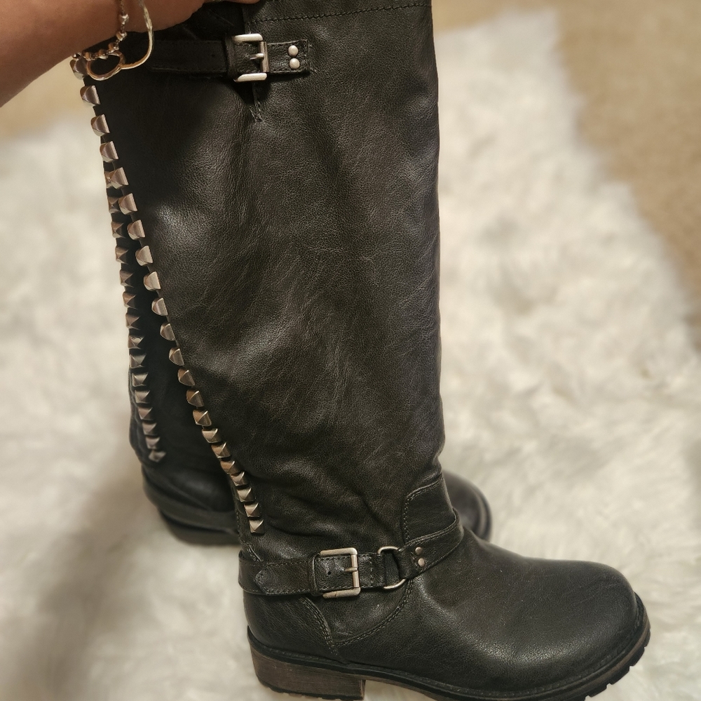 Breckelles/ Tall Studded Boots